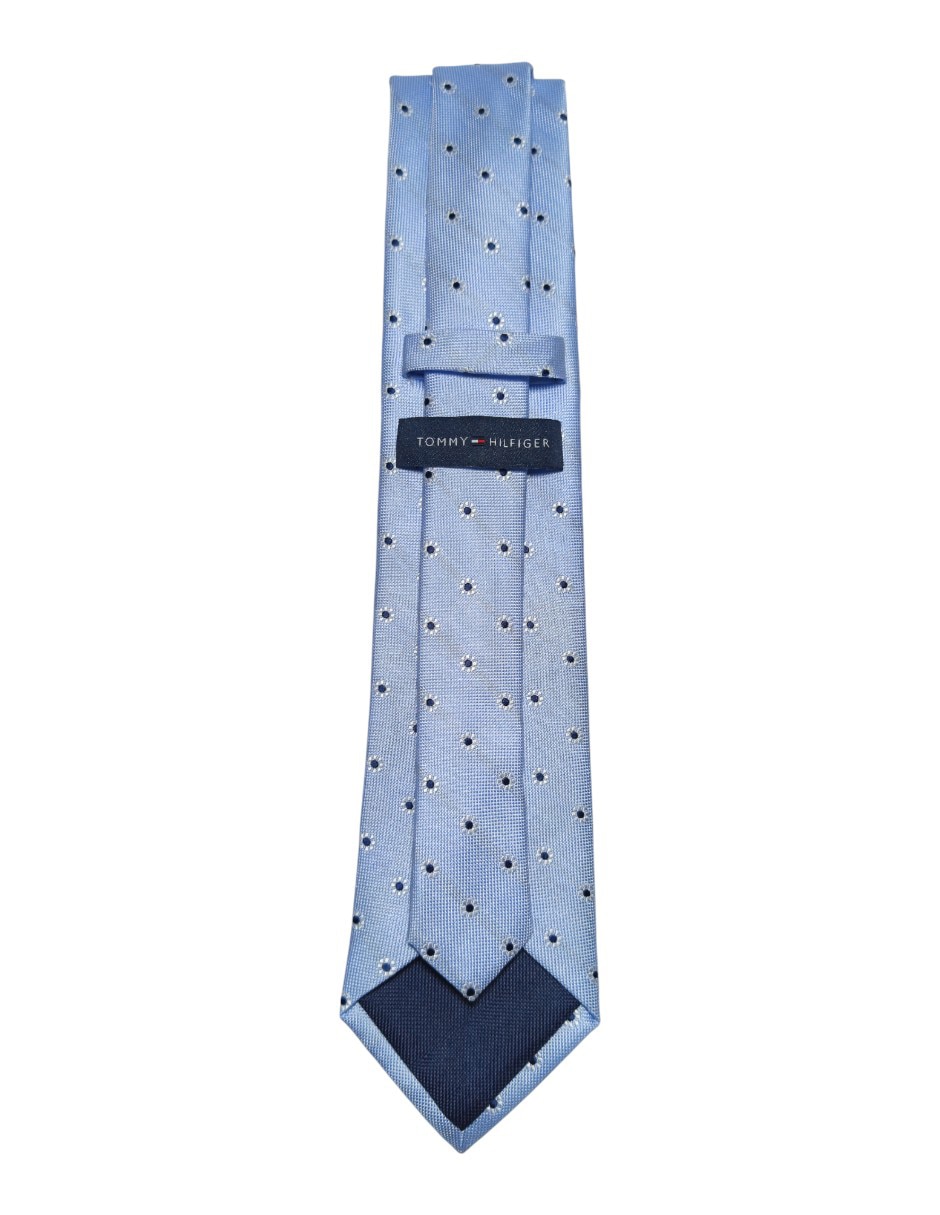 Corbata regular de seda estampado floral para hombre 3