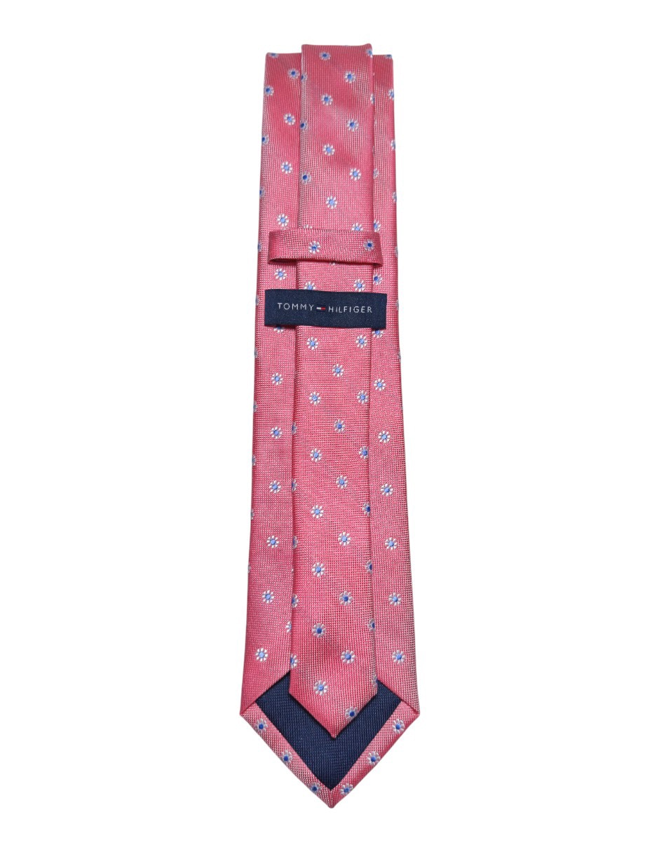 CORBATA TOMMY FLORAL REGULAR SED, ROJO