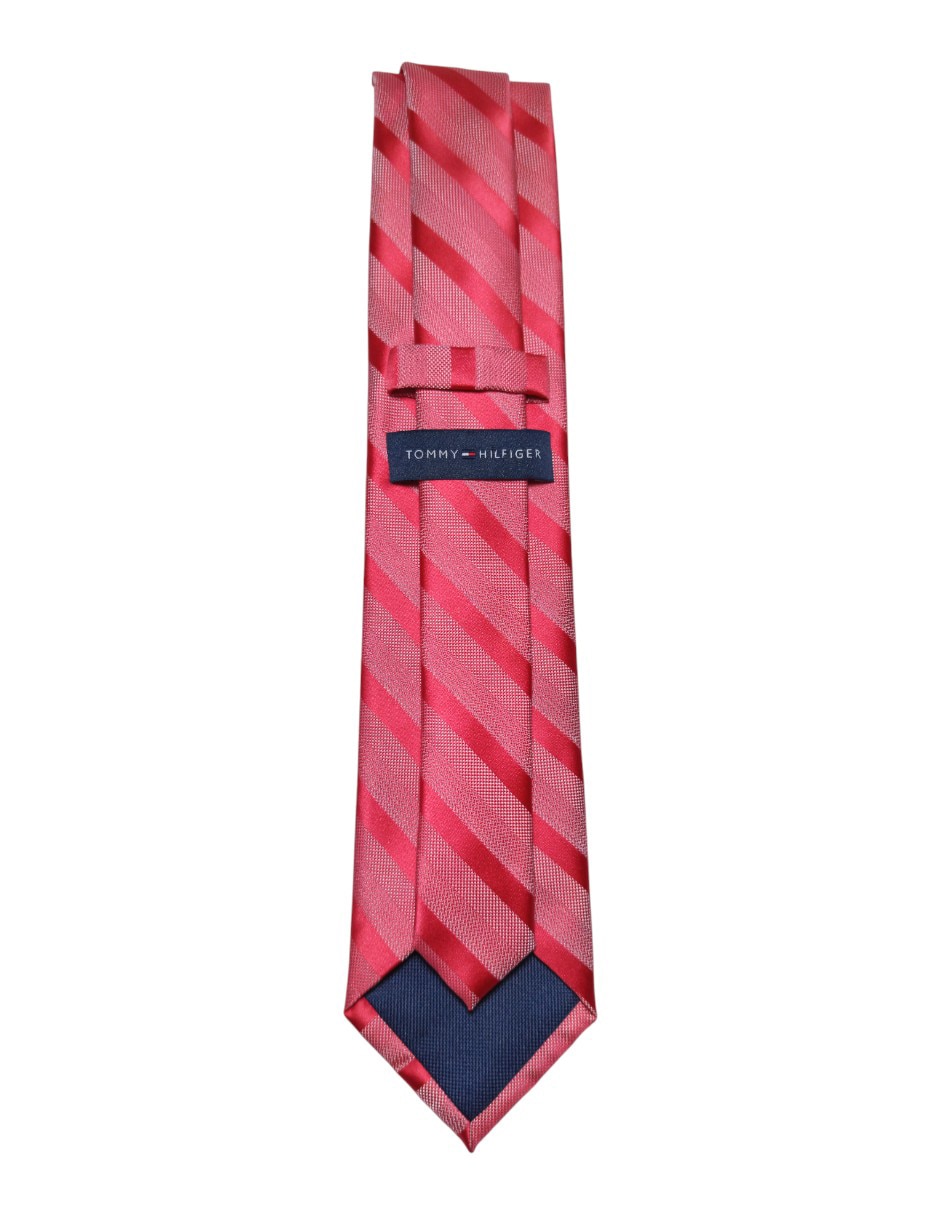 CORBATA TOMMY A RAYAS REGULAR SE, ROJO