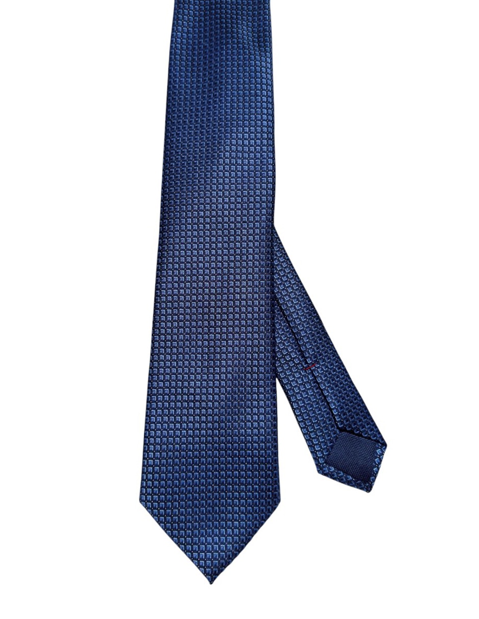 Corbata regular de seda estampada para hombre
