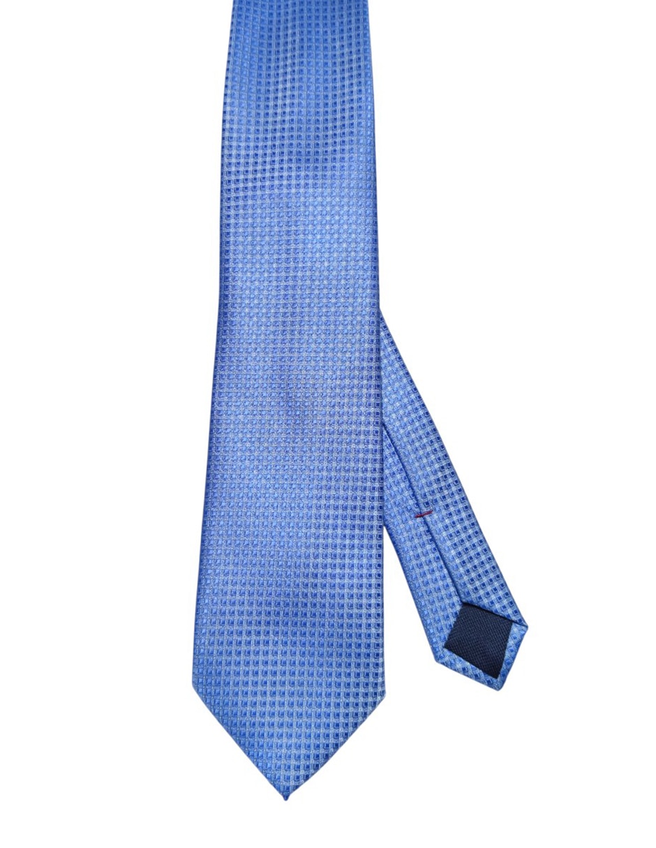 Corbata regular de seda estampada para hombre