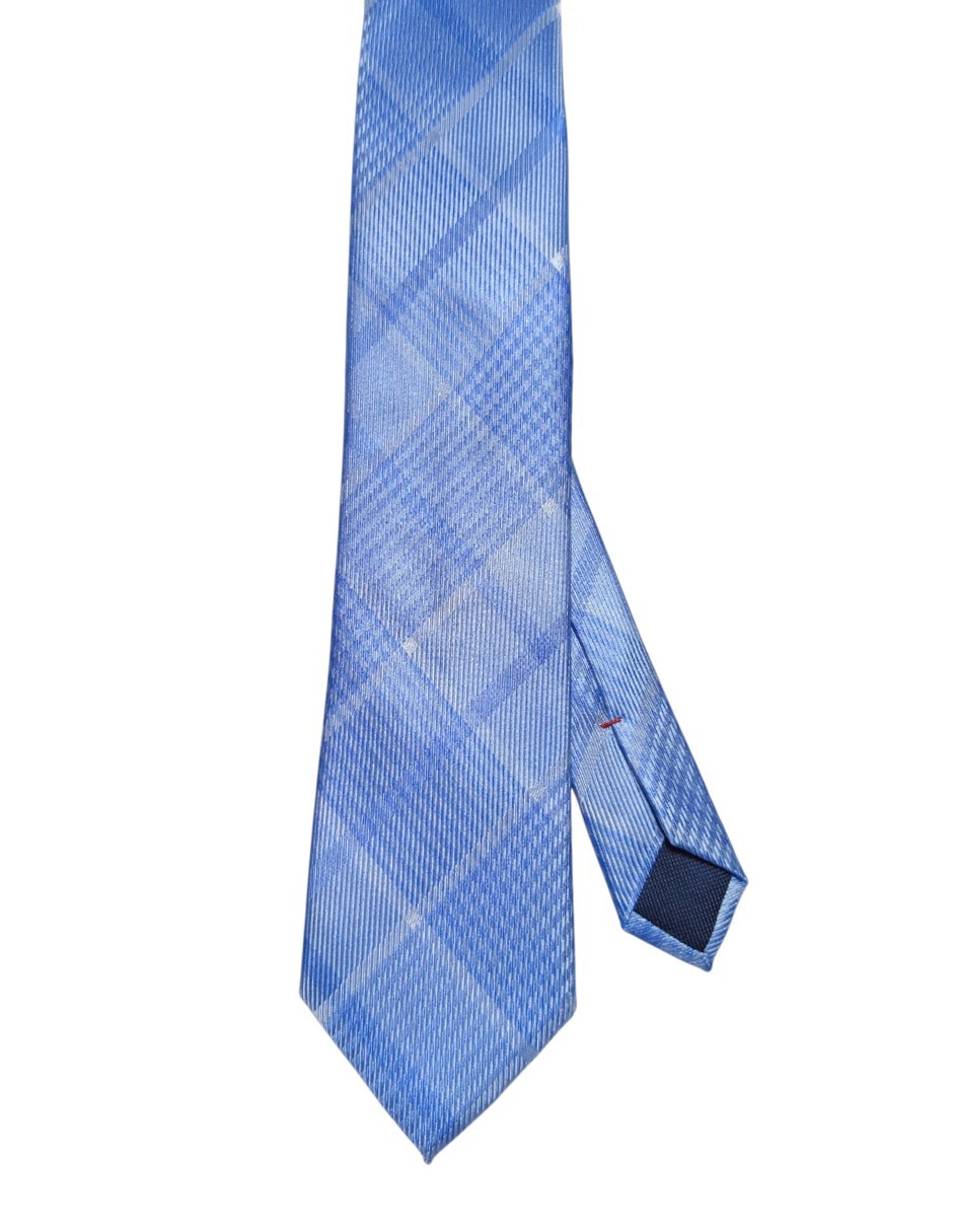 Corbata regular de seda estampado a cuadros para hombre Corbata regular de seda estampado a cuadros para hombre