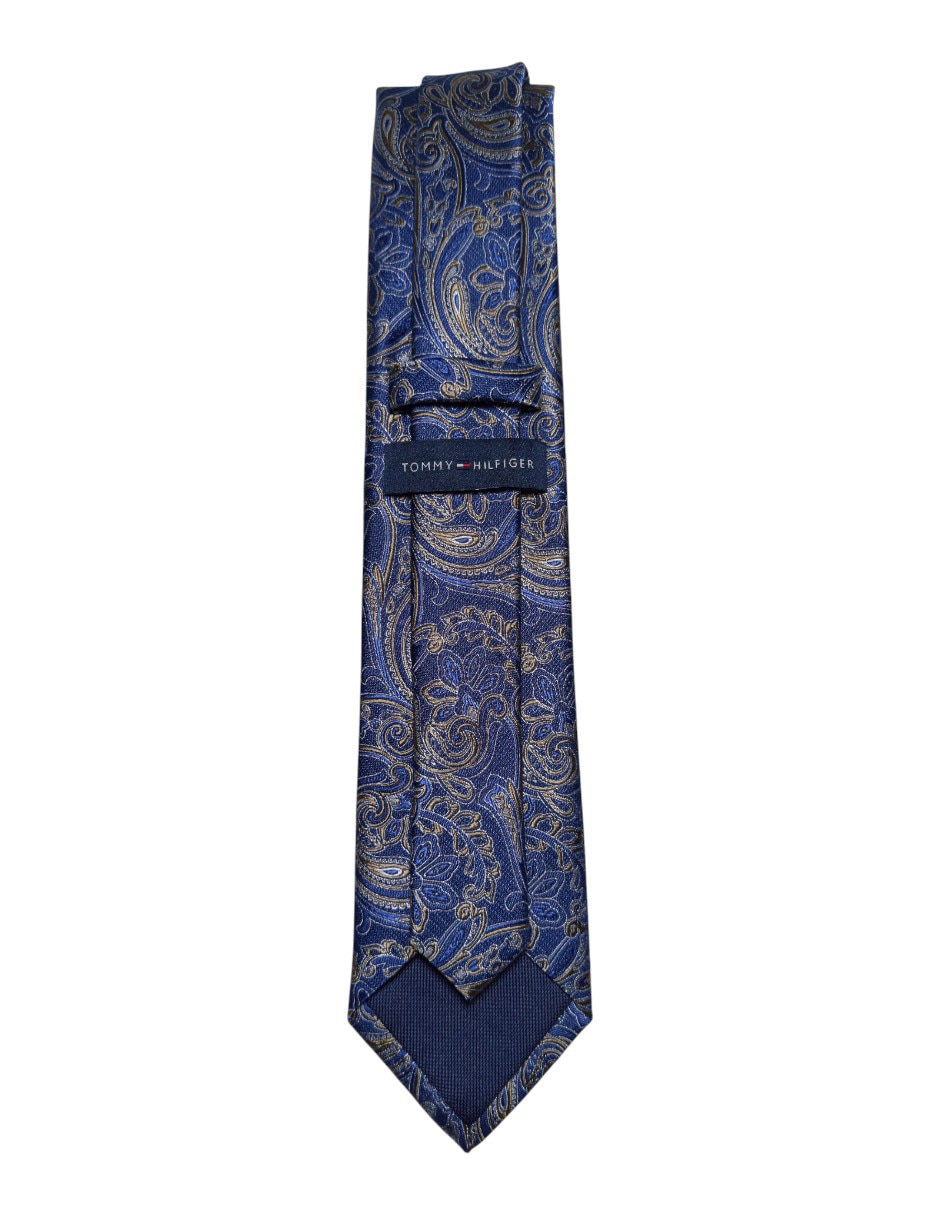 CORBATA TOMMY PAISLEY REG, AZUL MARINO