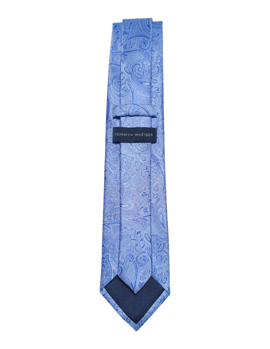 Corbata regular de seda estampado paisley para hombre 3