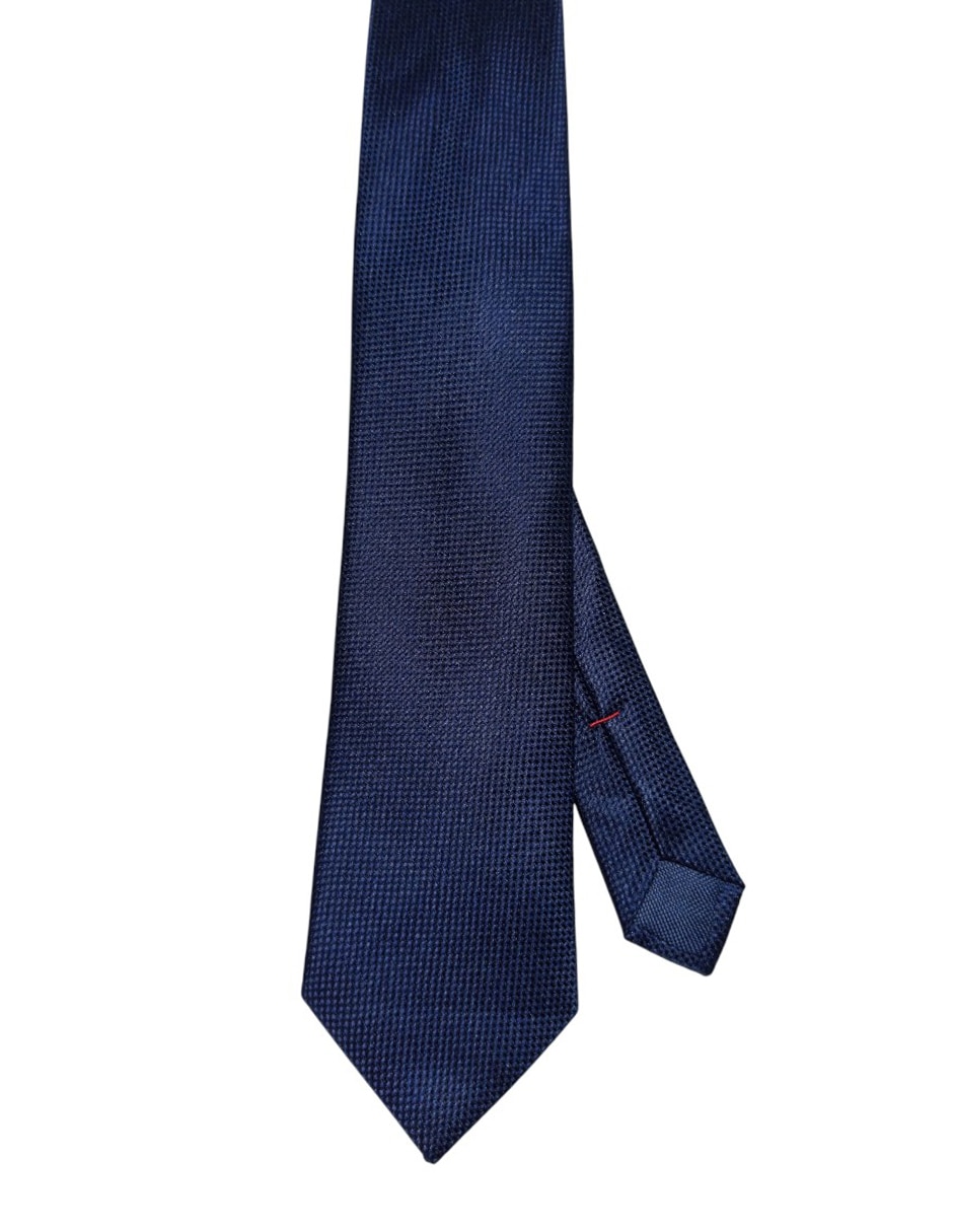 Corbata regular de seda estampada para hombre