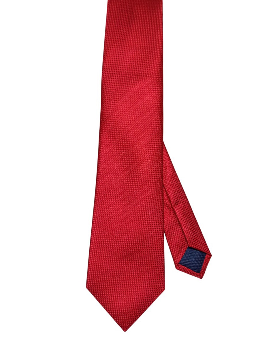 Corbata regular de seda estampada para hombre