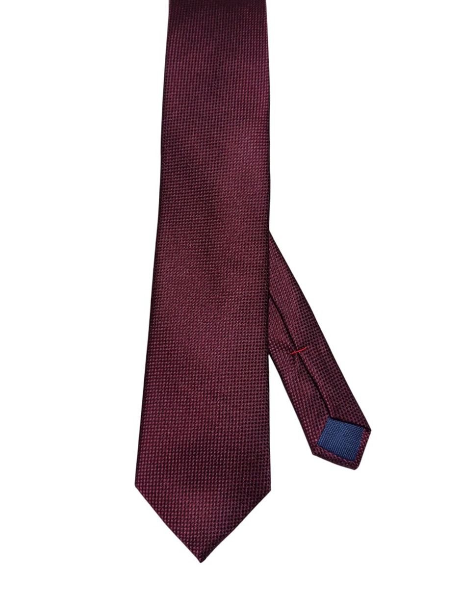 Corbata regular de seda estampada para hombre