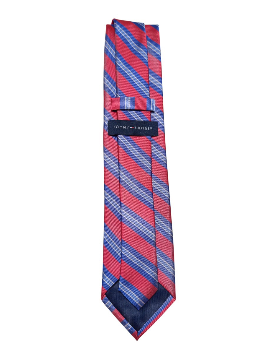 CORBATA TOMMY A RAYAS REGULAR SE, ROJO