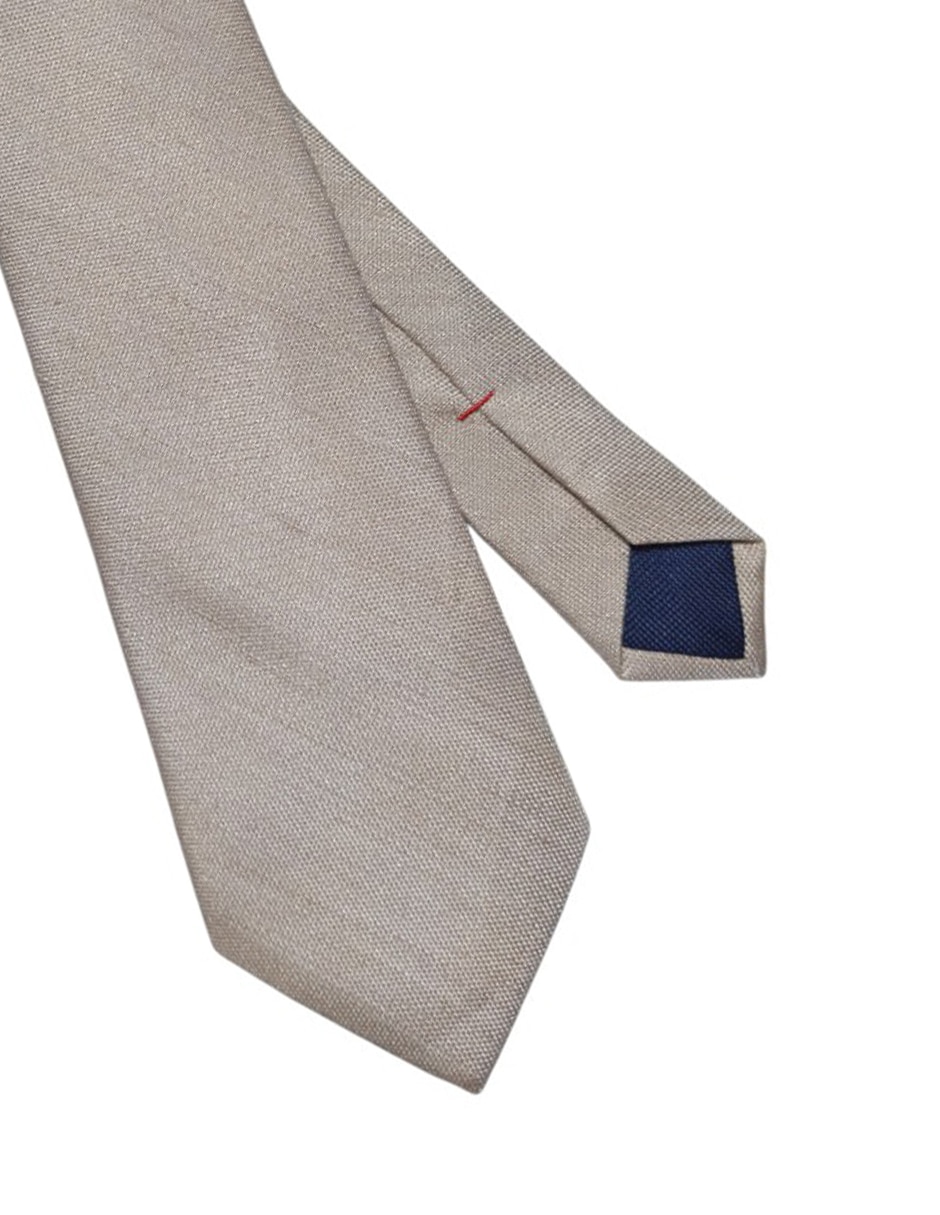 CORBATA TOMMY LISO REGULAR SEDA, BEIGE
