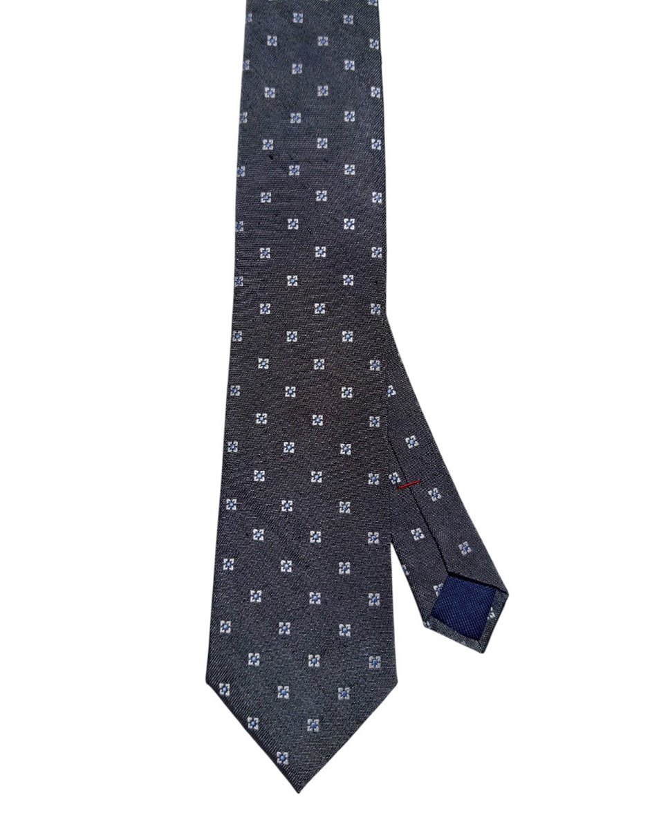 Corbata regular de seda estampado floral para hombre Corbata regular de seda estampado floral para hombre