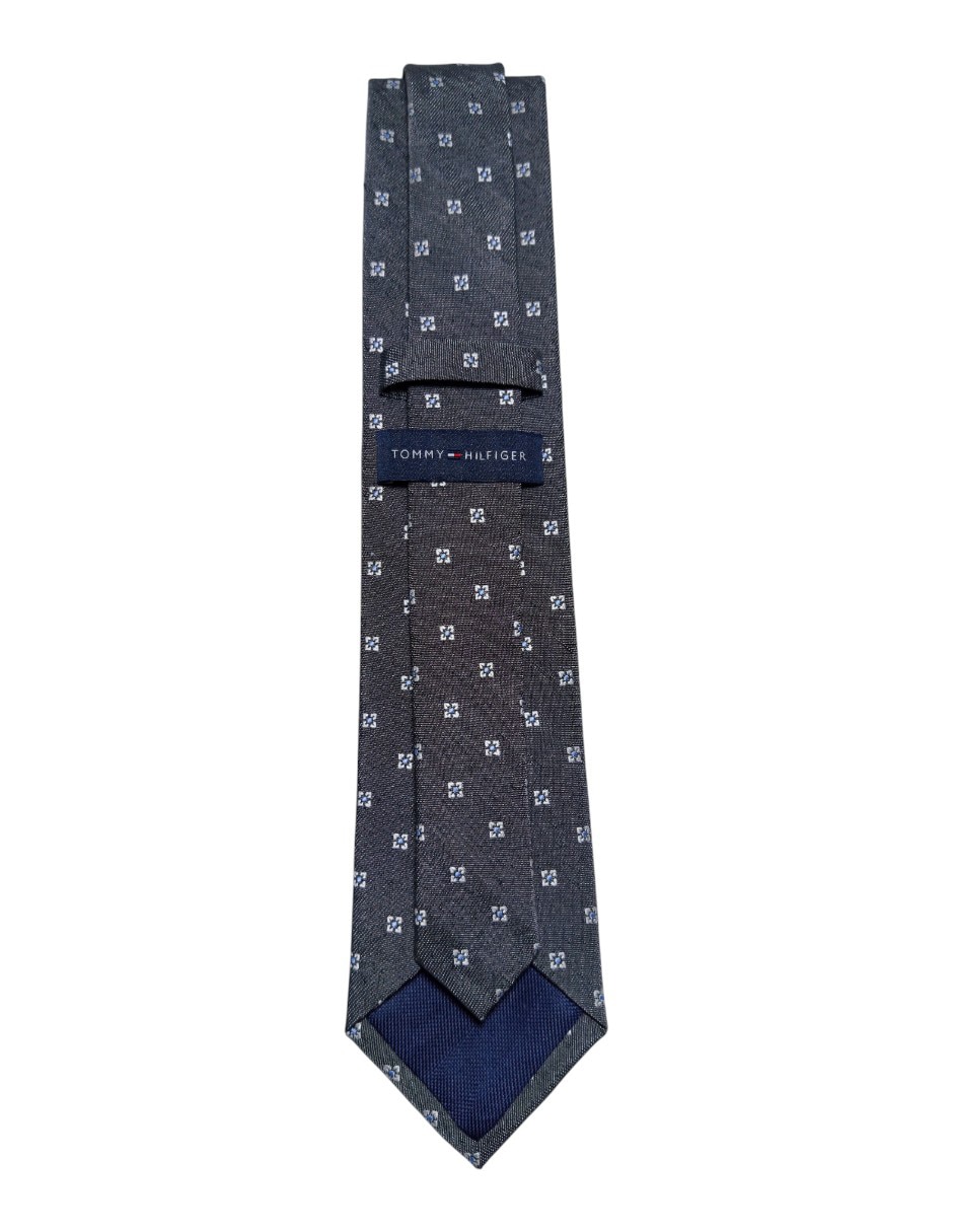 Corbata regular de seda estampado floral para hombre 3