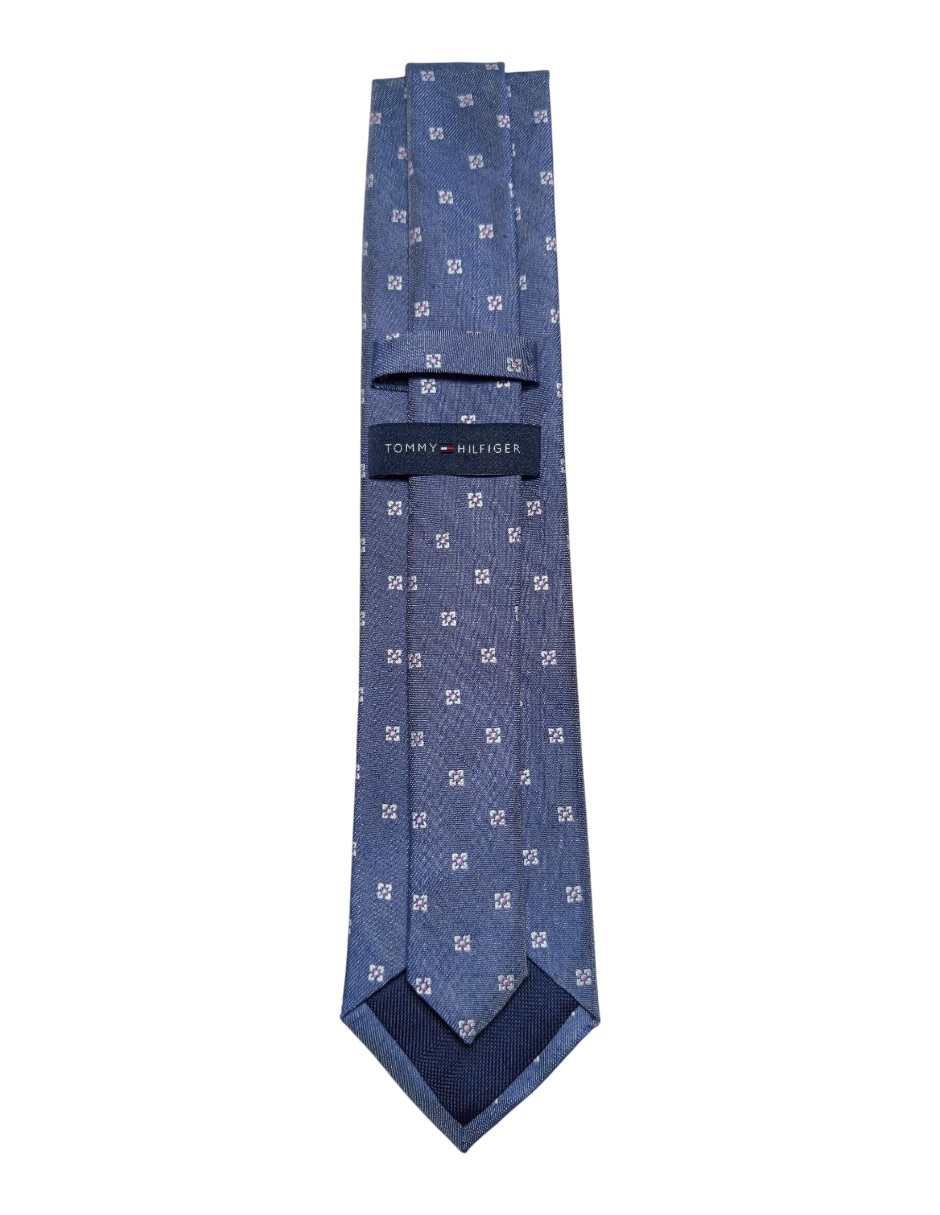 CORBATA TOMMY FLORAL REGU, AZUL MARINO
