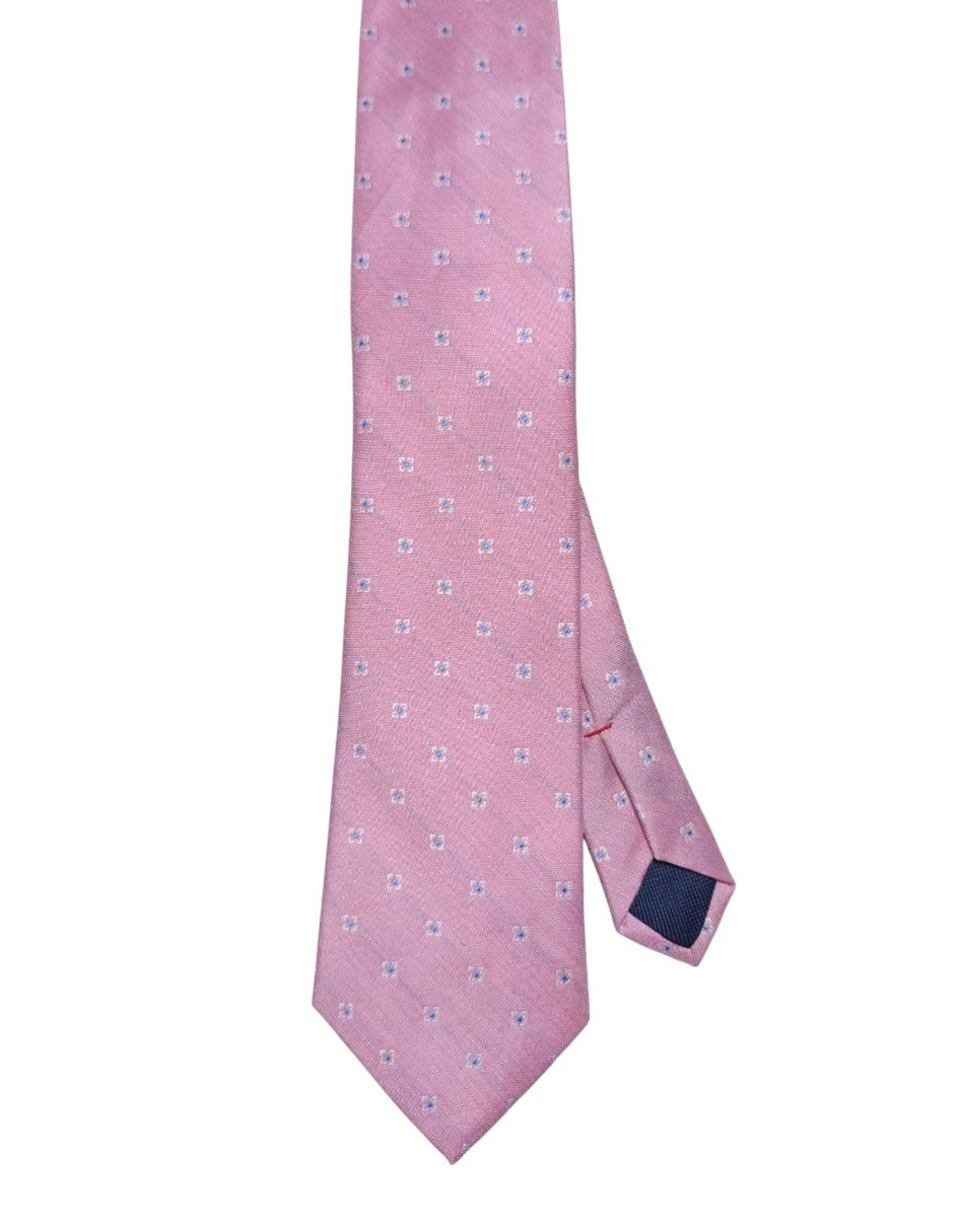 Corbata regular de seda estampado floral para hombre Corbata regular de seda estampado floral para hombre