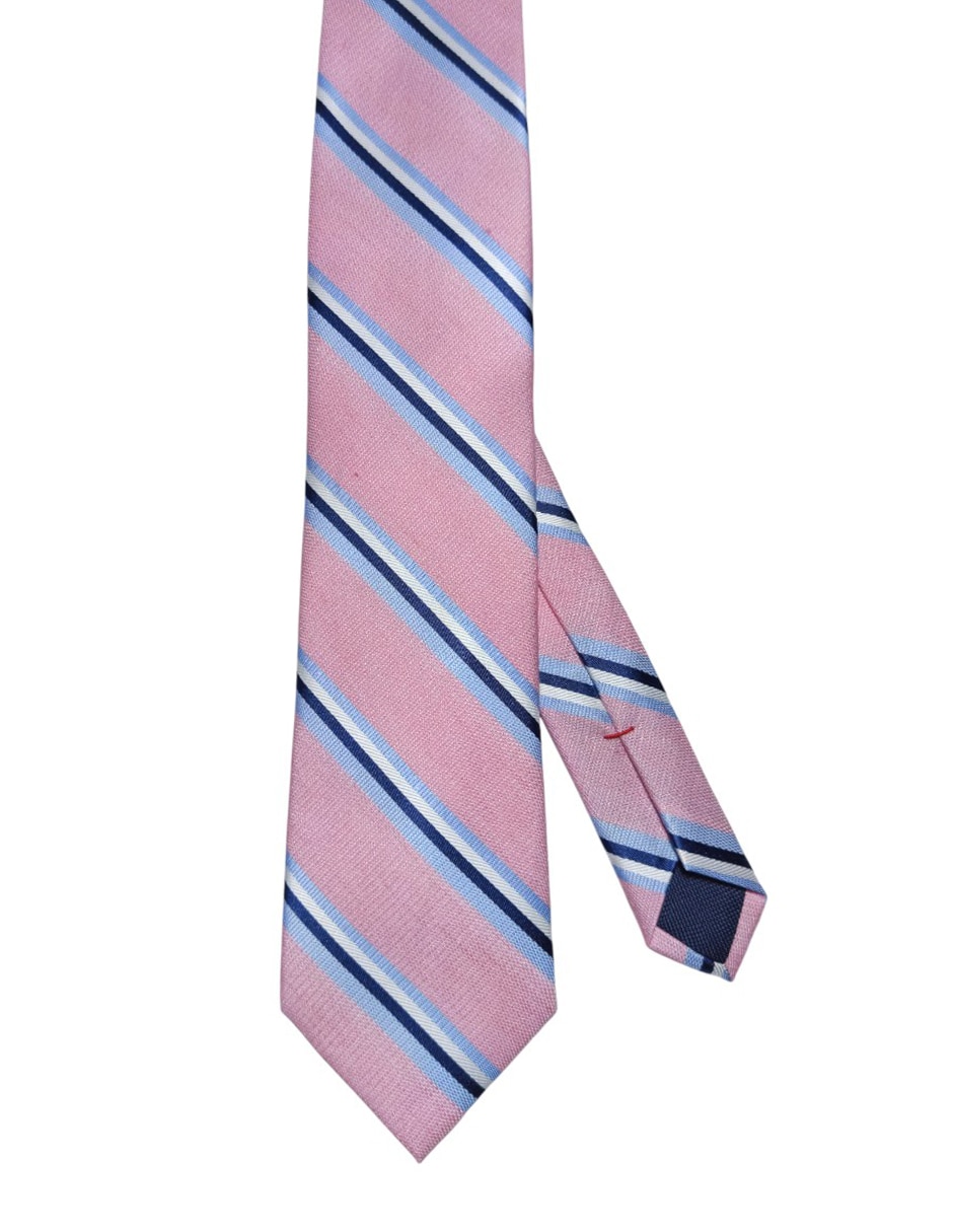 Corbata regular de seda estampado a rayas para hombre Corbata regular de seda estampado a rayas para hombre