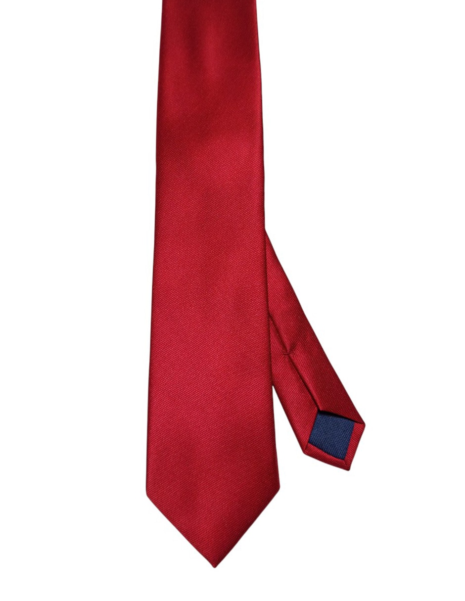 CORBATA TOMMY LISO REGULAR SEDA, ROJO