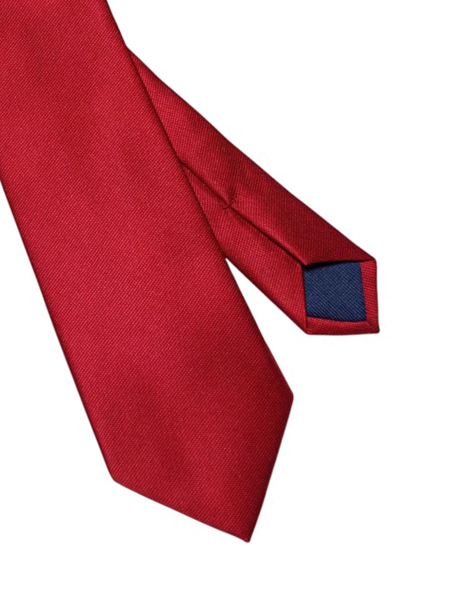 CORBATA TOMMY LISO REGULAR SEDA, ROJO