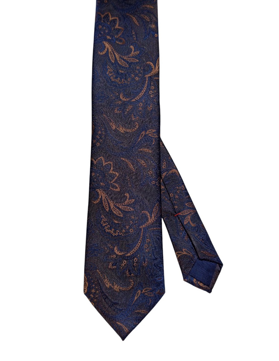 Corbata regular de seda estampado floral para hombre Corbata regular de seda estampado floral para hombre