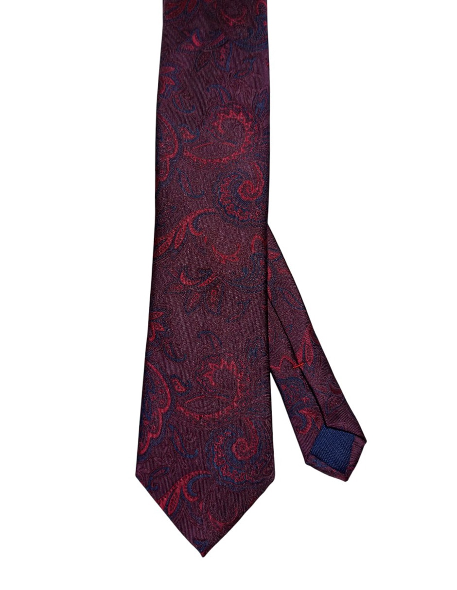 CORBATA TOMMY FLORAL REGULAR SED, ROJO