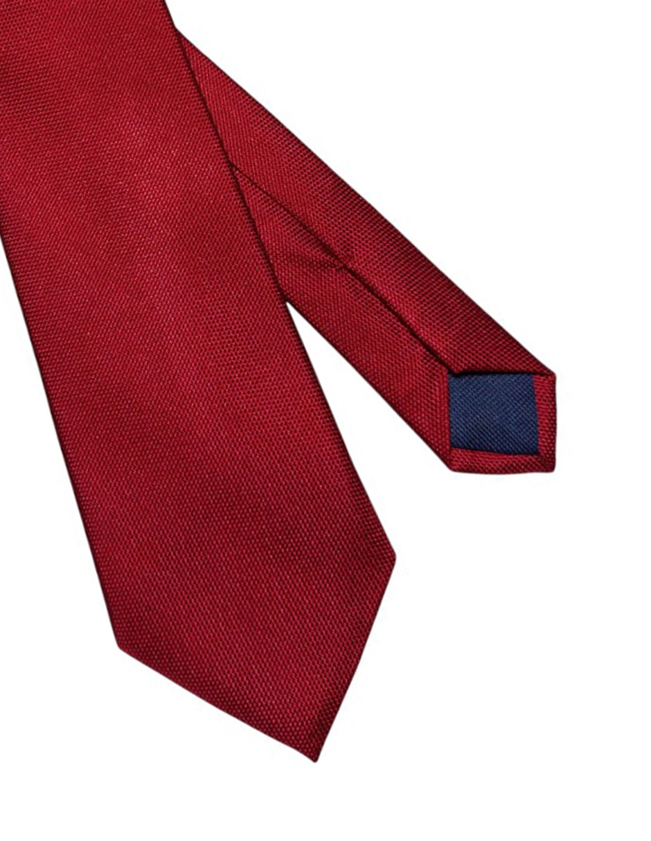 CORBATA TOMMY LISO REGULAR SEDA, ROJO