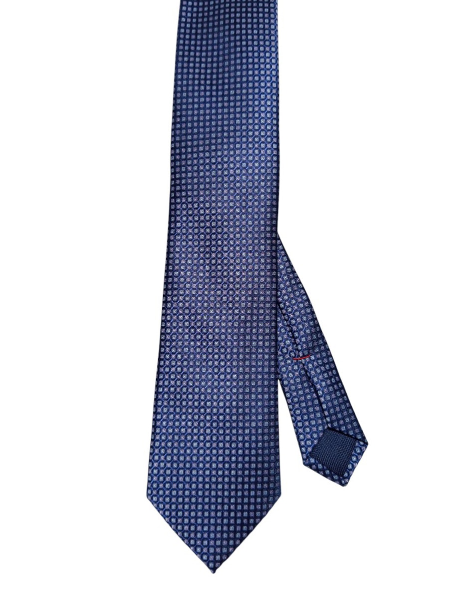 Corbata regular de seda estampada para hombre