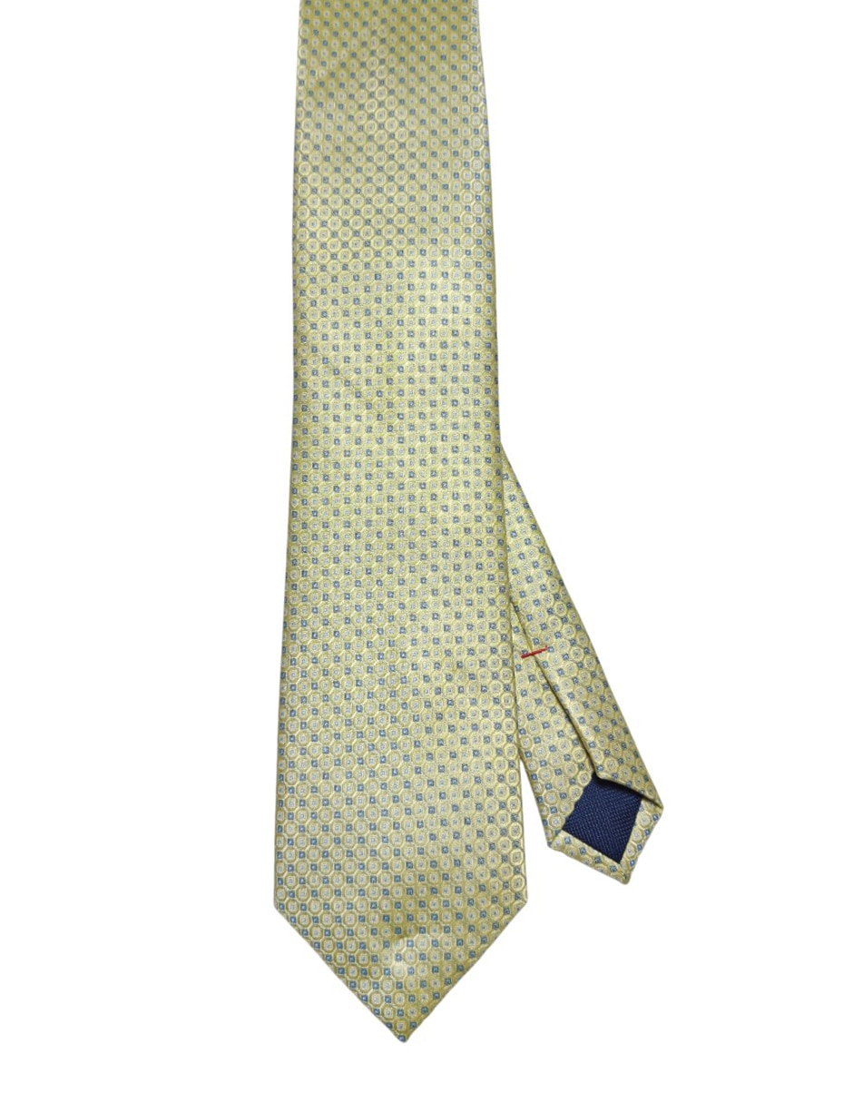 Corbata regular de seda estampada para hombre