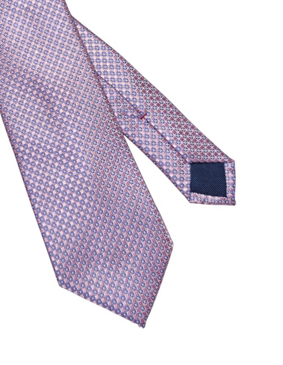 Corbata regular de seda estampado floral para hombre 2