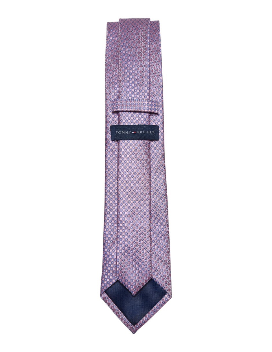 Corbata regular de seda estampado floral para hombre 3
