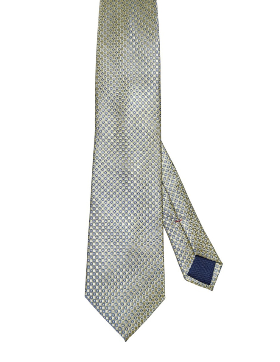 Corbata regular de seda estampado floral para hombre