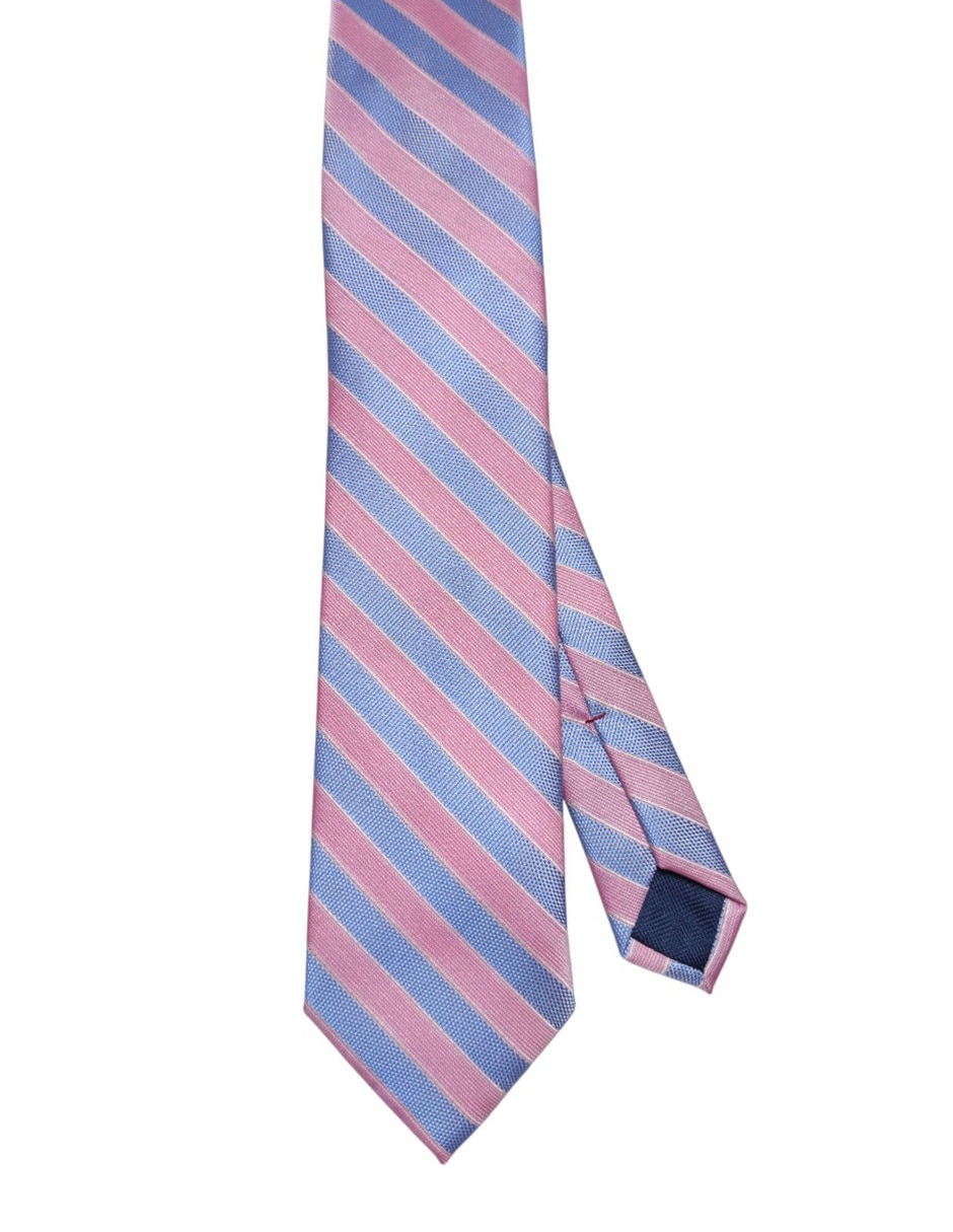 Corbata regular de seda estampado a rayas para hombre Corbata regular de seda estampado a rayas para hombre