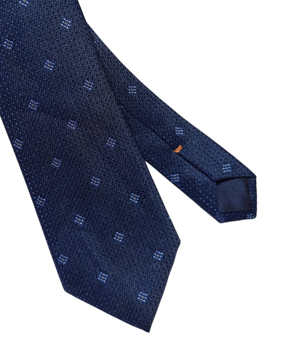 CORBATA JBE GEOMÉTRICO RE, AZUL MARINO