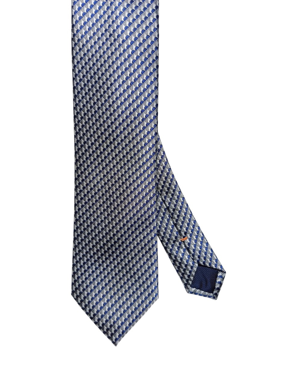 Corbata regular de seda estampado geométrico para hombre Corbata regular de seda estampado geométrico para hombre