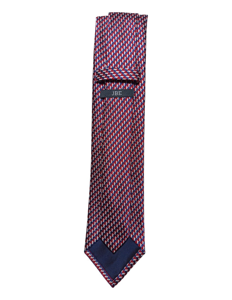 CORBATA JBE GEOMÉTRICO REGULAR S, ROJO