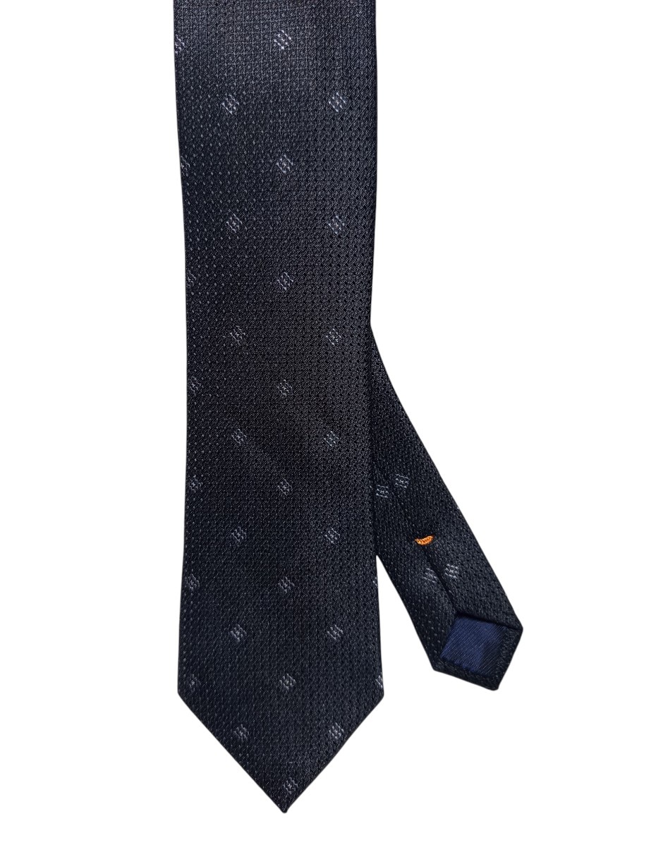 Corbata regular de seda estampado geométrico para hombre Corbata regular de seda estampado geométrico para hombre