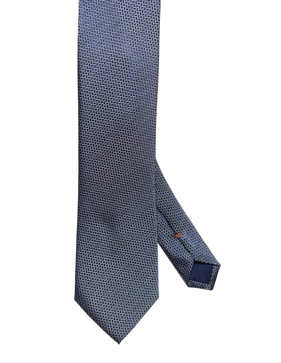 Corbata regular de seda estampado gráfico para hombre
