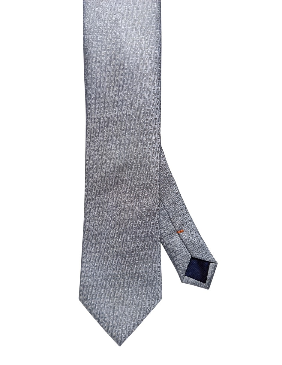 CORBATA JBE GEOMÉTRICO REGUL, PLATEADO