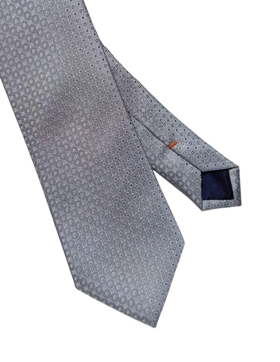 CORBATA JBE GEOMÉTRICO REGUL, PLATEADO