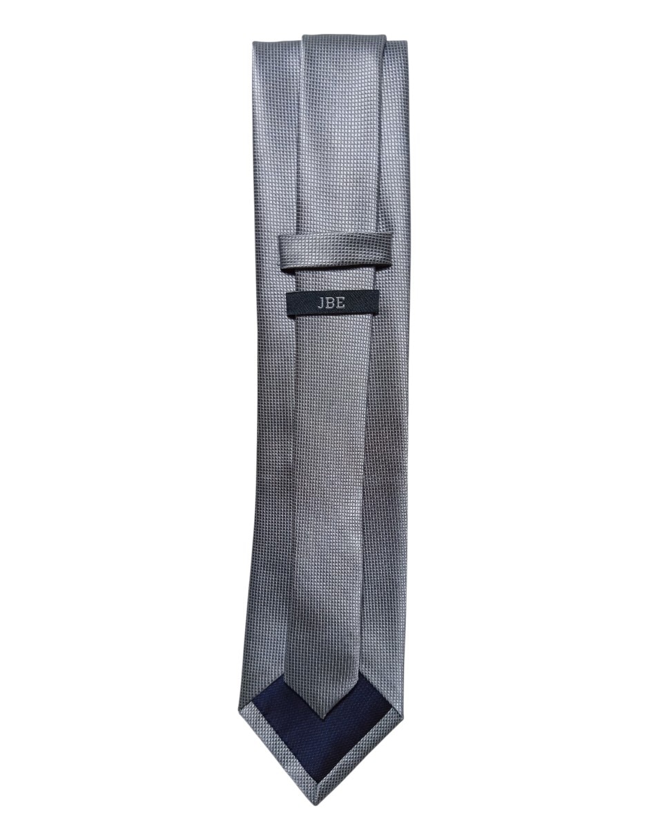 CORBATA JBE LISO REGULAR SEDA, GRIS