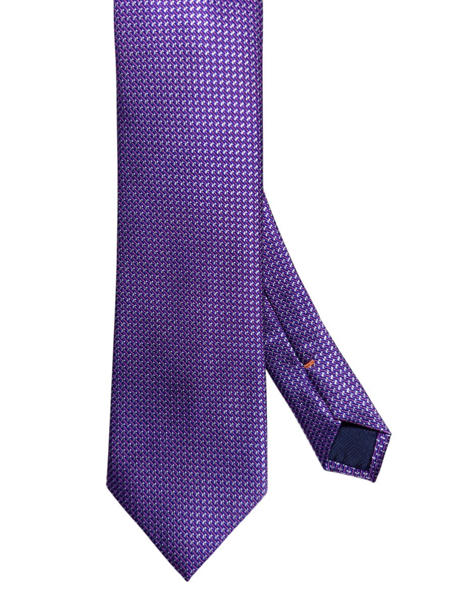 Corbata regular de seda estampado geométrico para hombre Corbata regular de seda estampado geométrico para hombre