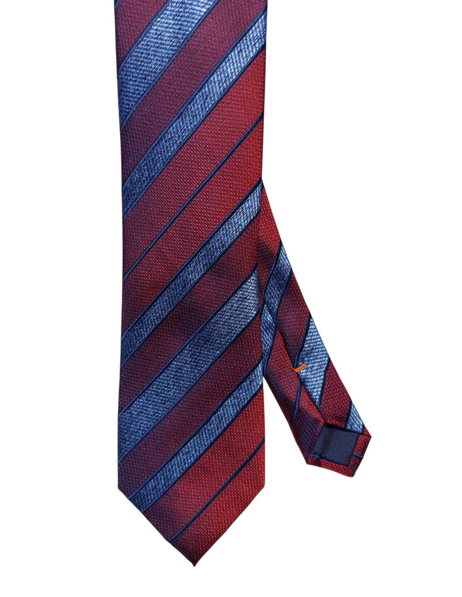 CORBATA JBE A RAYAS REGULAR SEDA, VINO