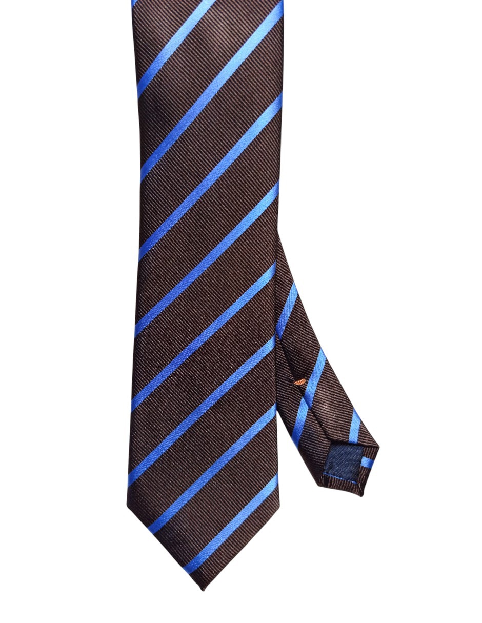 Corbata regular de seda estampado a rayas para hombre Corbata regular de seda estampado a rayas para hombre