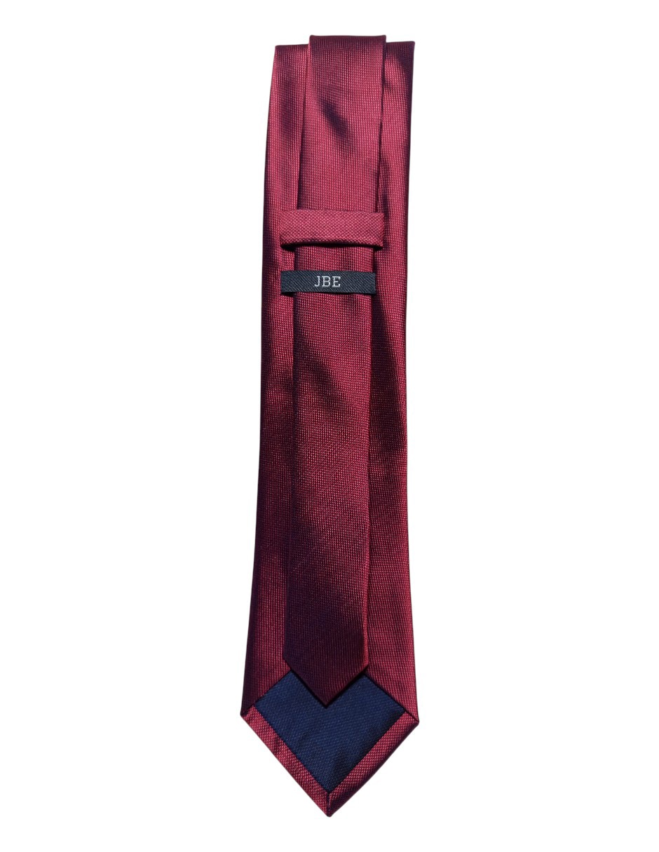 CORBATA JBE LISO REGULAR SEDA, ROJO