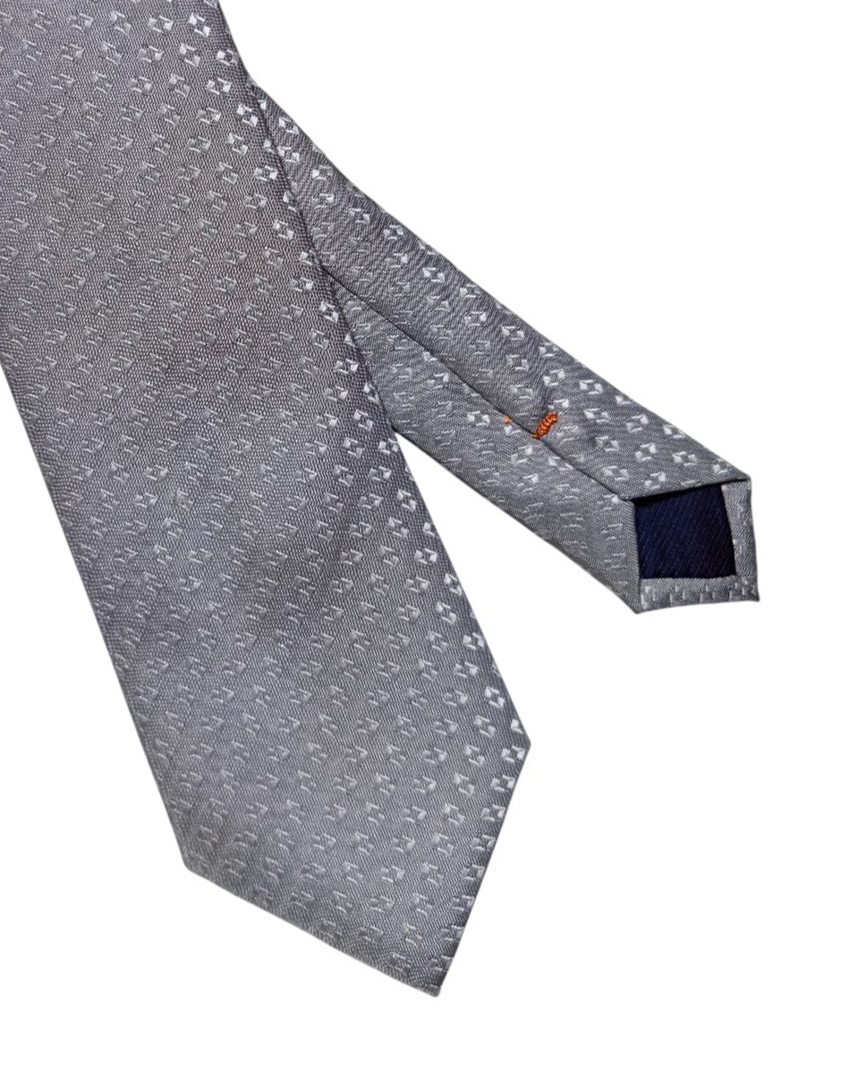 CORBATA JBE GEOMÉTRICO REGUL, PLATEADO