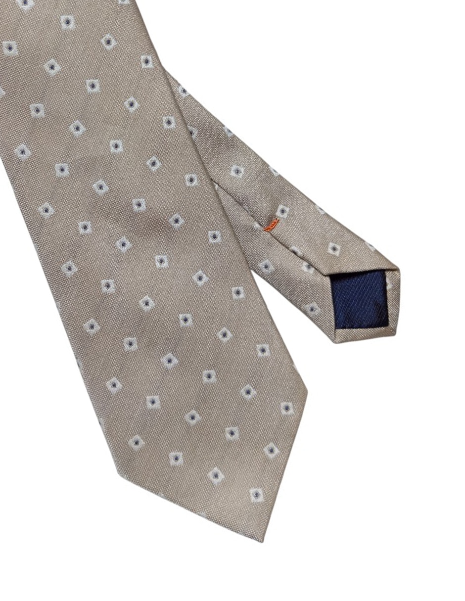 CORBATA JBE GEOMÉTRICO REGULAR , BEIGE