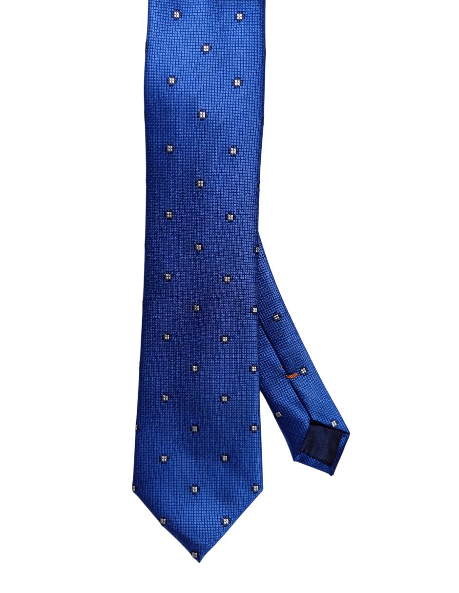Corbata regular de seda estampado floral para hombre