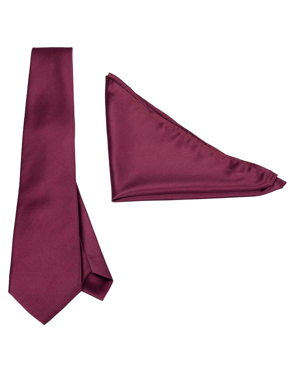 Set de corbata y pañuelo regular para hombre