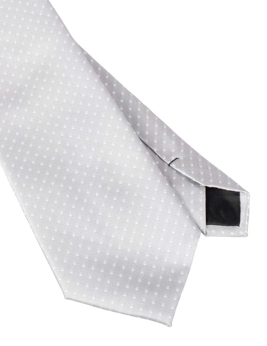 Corbata regular estampado lunares para hombre 3