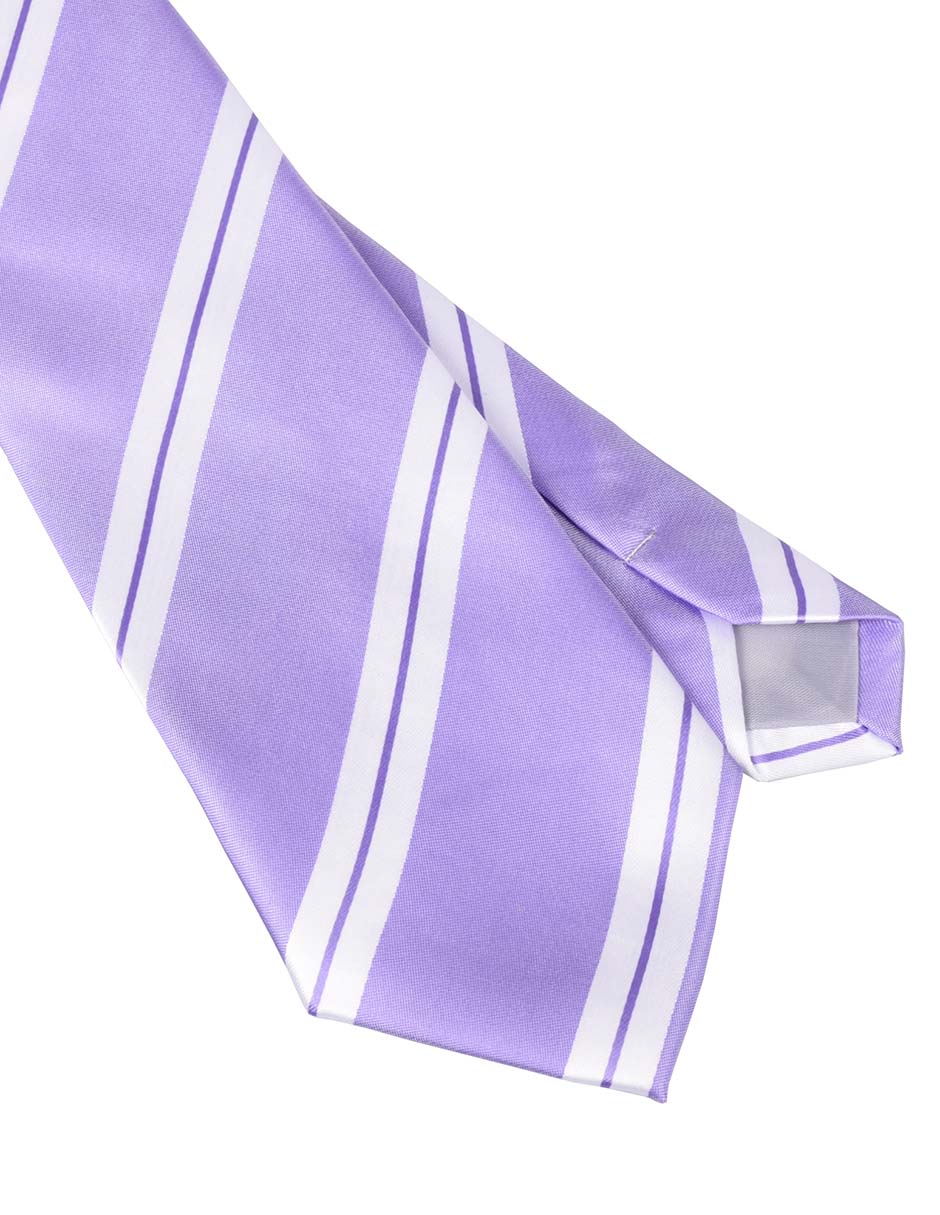 Corbata regular estampado a rayas para hombre 3