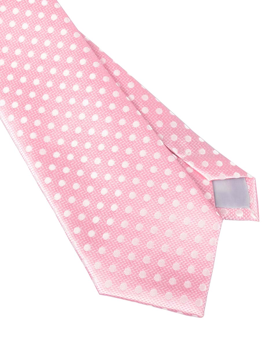 Corbata regular estampado lunares para hombre 3