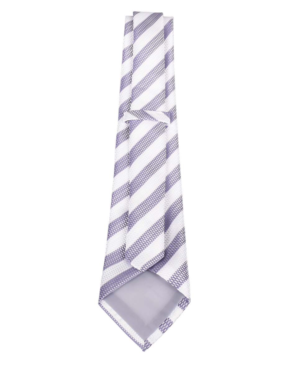 Corbata regular estampado a rayas para hombre 2