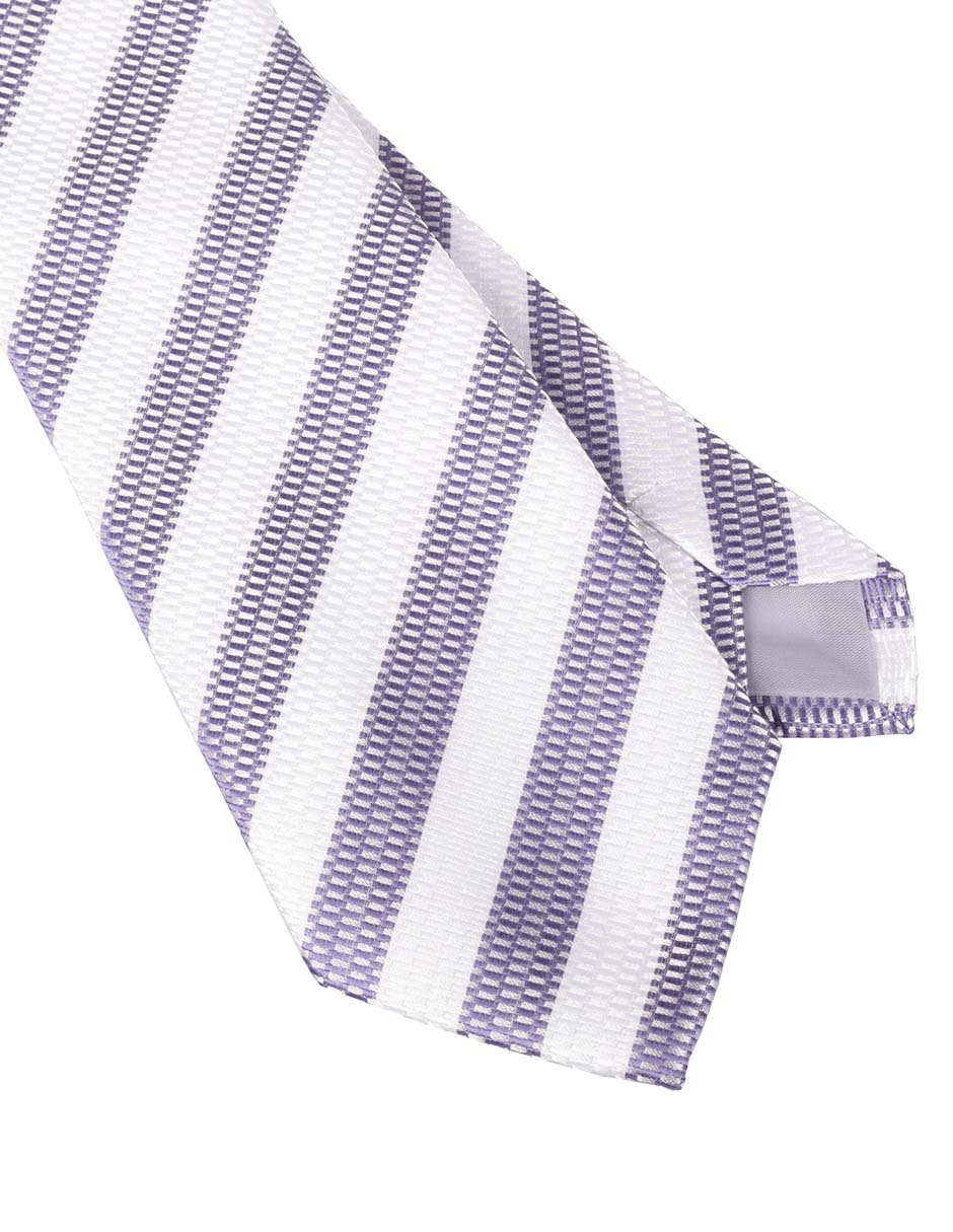 Corbata regular estampado a rayas para hombre 3